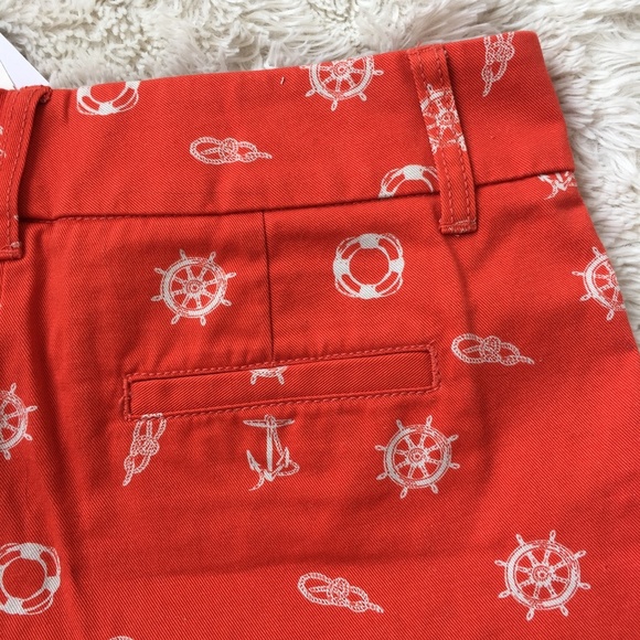 NWT J.Crew: Nautical Print Chino Shorts - Picture 3 of 5